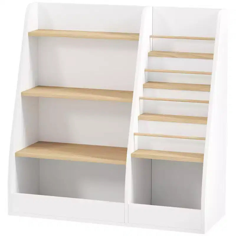 Mesa de centro elevable bicolor con cajones de almacenamiento y ruedas, marrón