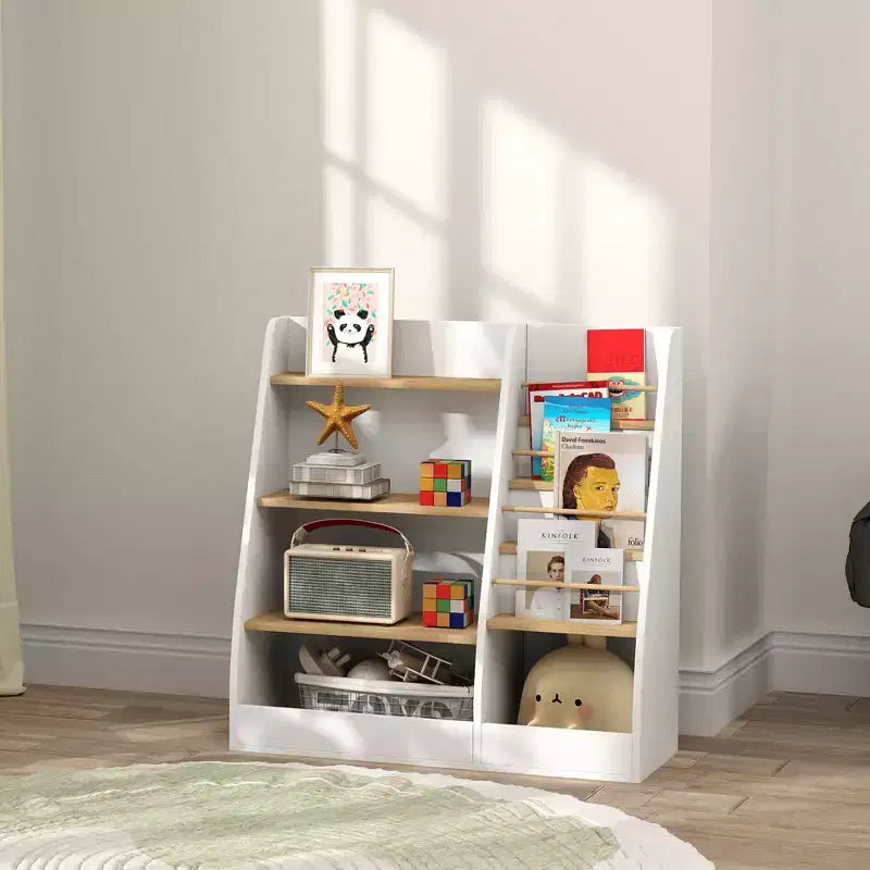 Mesa de centro elevable bicolor con cajones de almacenamiento y ruedas, marrón