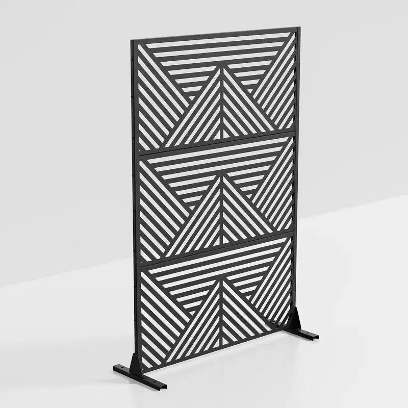 Pantalla de acero galvanizado negro con forma de montaña Zodiac
