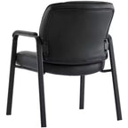Sillón para sala de espera de piel genuina de plena flor con cuatro patas