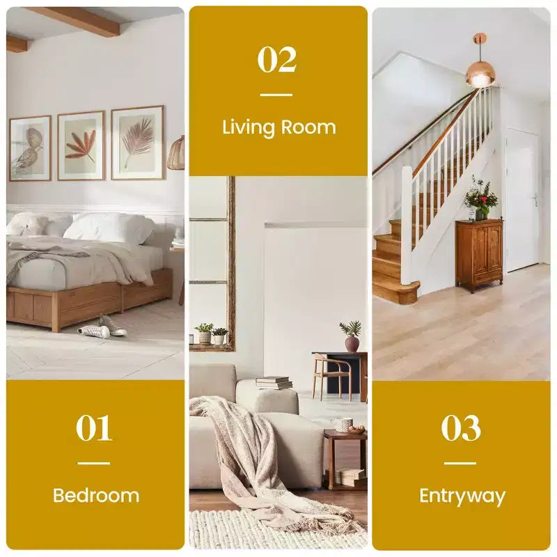 Espejo de madera estilo rústico, espejos decorativos cuadrados para pared, espejos de pared para sala de estar, dormitorio, comedor, entrada, pasillo