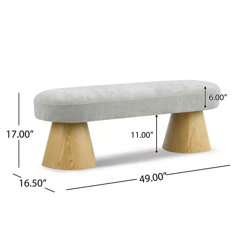 Moderno banco de comedor tapizado multifuncional