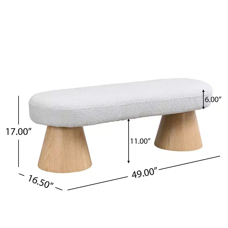 Moderno banco de comedor tapizado multifuncional