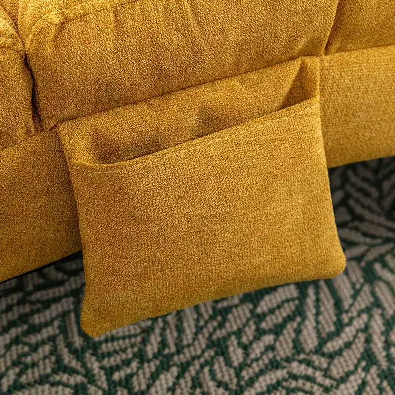 Chaise Lounge de Masaje de Lino para Interiores con Control Remoto, Tumbona Larga de Masaje Eléctrico Ergonómica con 5 Modos para Oficina