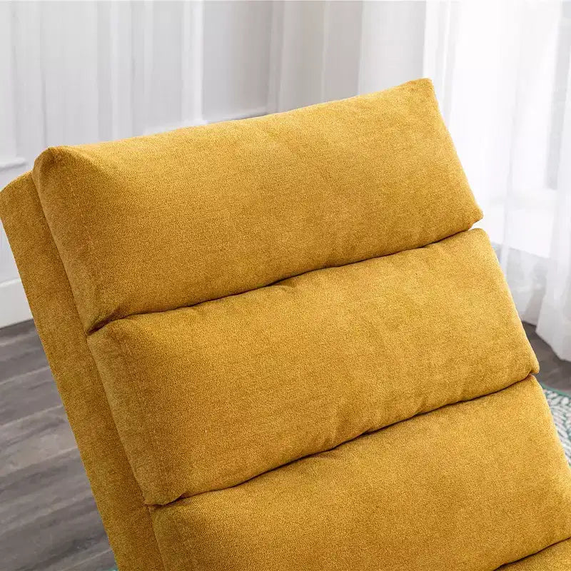 Chaise Lounge de Masaje de Lino para Interiores con Control Remoto, Tumbona Larga de Masaje Eléctrico Ergonómica con 5 Modos para Oficina