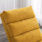 Chaise Lounge de Masaje de Lino para Interiores con Control Remoto, Tumbona Larga de Masaje Eléctrico Ergonómica con 5 Modos para Oficina
