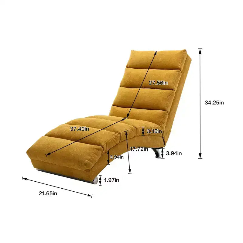 Chaise Lounge de Masaje de Lino para Interiores con Control Remoto, Tumbona Larga de Masaje Eléctrico Ergonómica con 5 Modos para Oficina