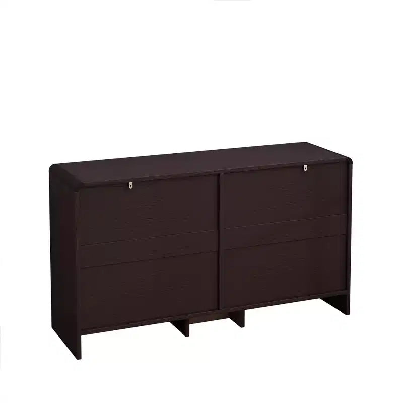 Cómoda de almacenamiento de ratán con forma de arco de 6 cajones para dormitorio y sala de estar