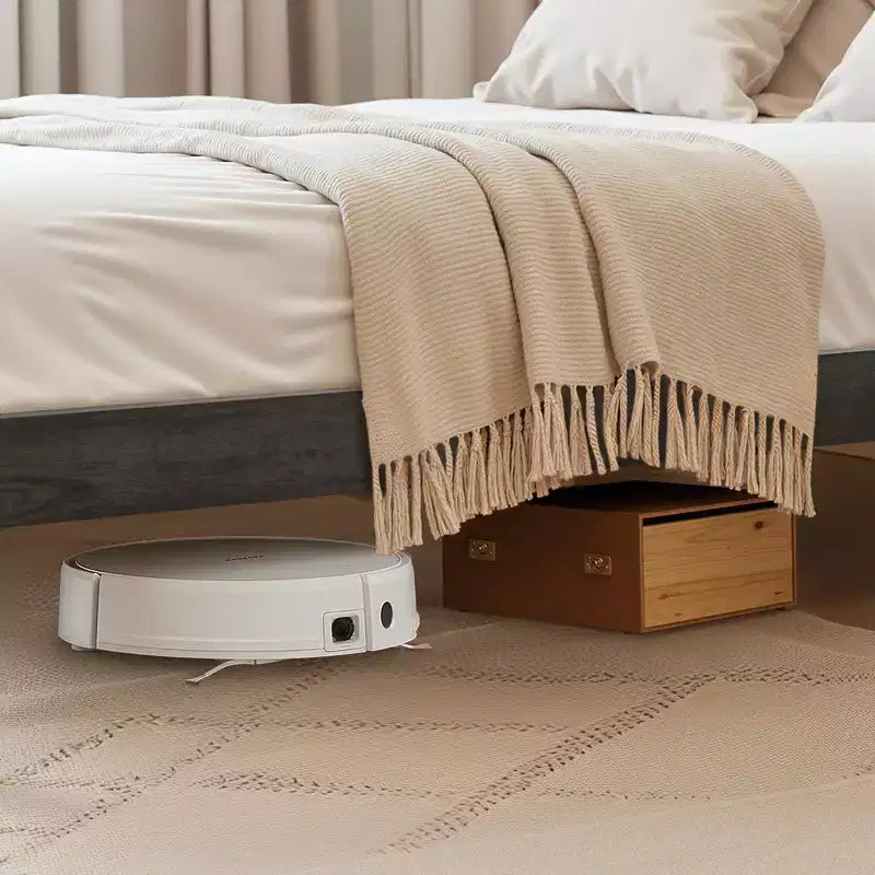 Base de cama de plataforma de madera maciza con soporte de listones de madera, gris oscuro