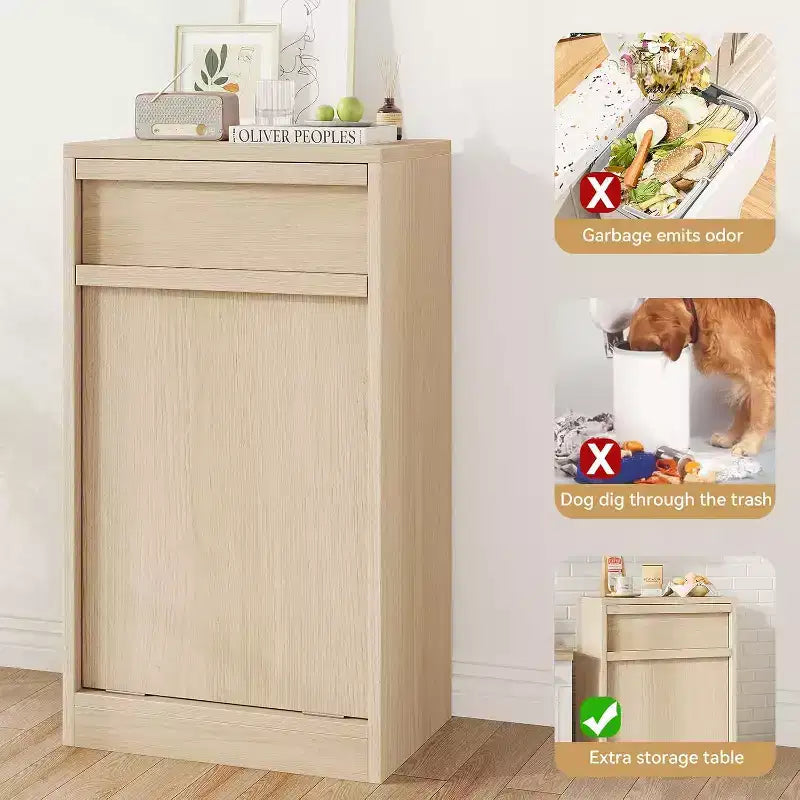 Mueble de cocina Lamberton Cane, acabado en roble claro