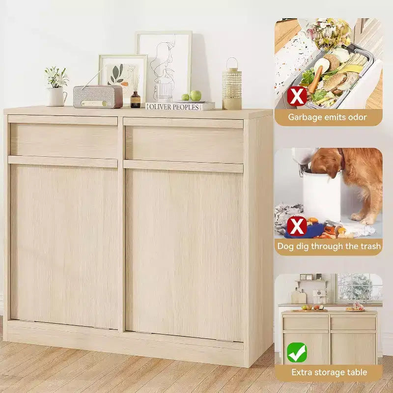 Mueble de cocina Lamberton Cane, acabado en roble claro
