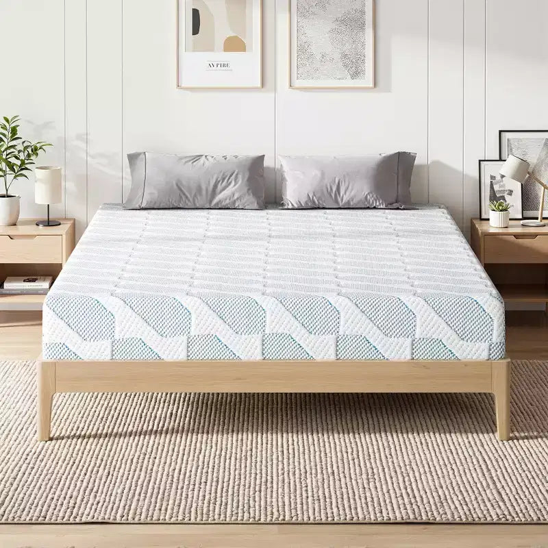 EHMKNP 12 inch Queen Sizes Mattress for Adult Teenager Single, Cooling Memory Foam Mattress,Removable Washable Cover, Medium Firm
