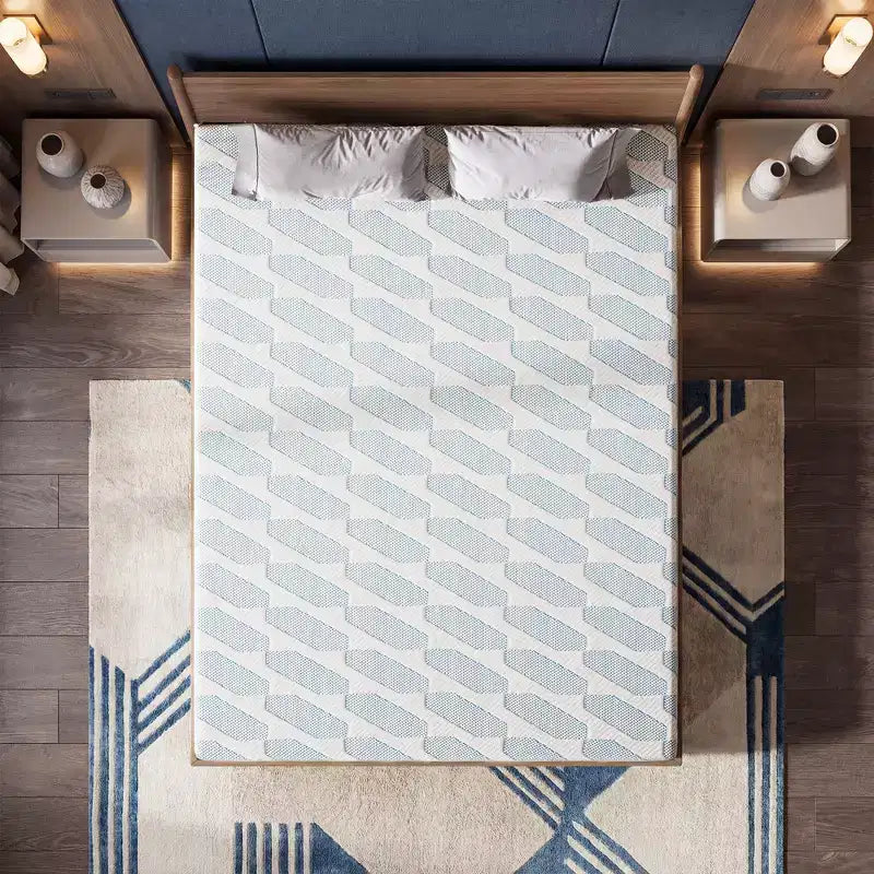 Colchón Queen Size de 12 Pulgadas para Adultos y Adolescentes, Colchón de Espuma Viscoelástica Refrescante, Funda Extraíble y Lavable, Firmeza Media