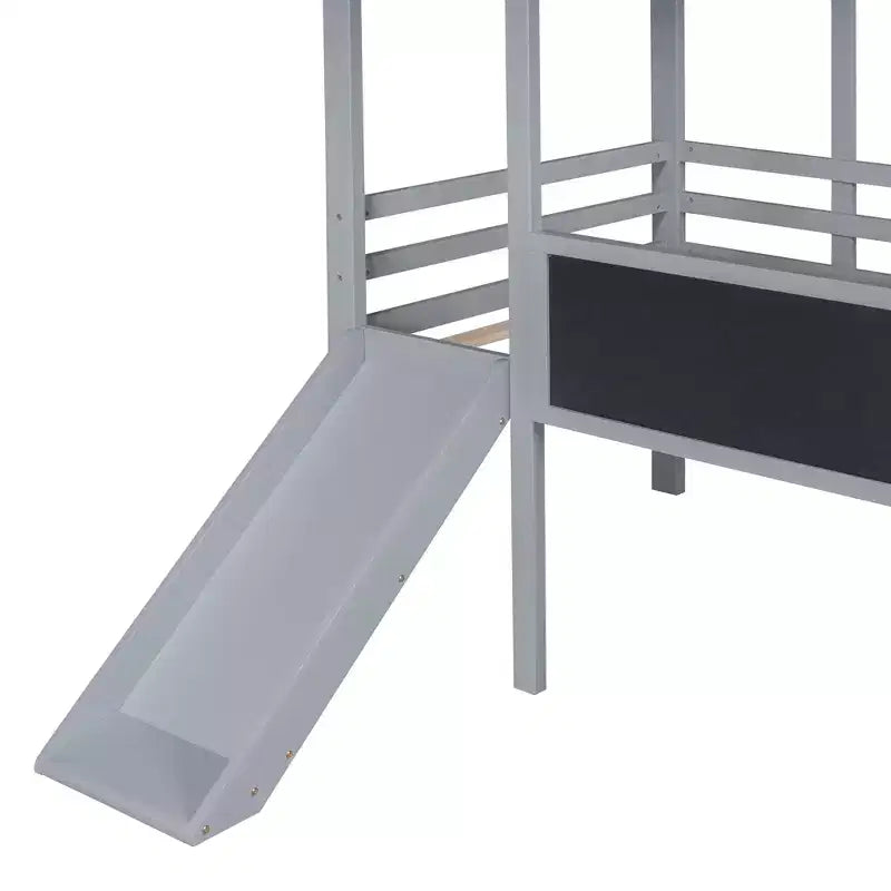 Litera metálica con estantes de almacenamiento, cajones y tablero perforado, sin ruidos para niños y adultos