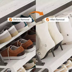 Zapatero abatible con 3 puertas y estante ajustable, almacenamiento de madera para recibidor y sala de estar