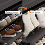 Zapatero abatible con 3 puertas y estante ajustable, almacenamiento de madera para recibidor y sala de estar