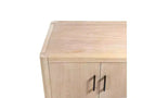 Gabinete de granja de 59" con cuatro puertas, chapa de madera natural, bisagras de cierre suave