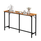 Mesa de comedor de bar de 63" de altura con estructura metálica para cocina y sala de estar