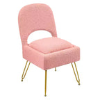 Silla de tocador con almacenamiento y respaldo plegable, taburete de maquillaje