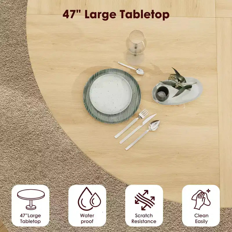 53.2" Carrito de cocina rodante de dos niveles con 4 estantes en la puerta y 3 cajones