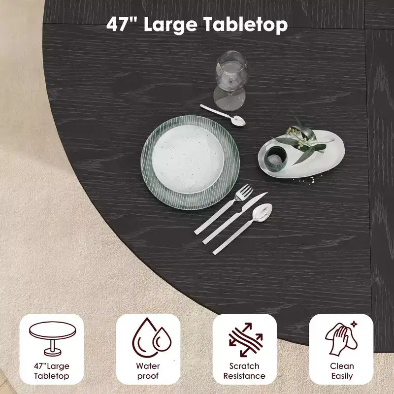 53.2" Carrito de cocina rodante de dos niveles con 4 estantes en la puerta y 3 cajones