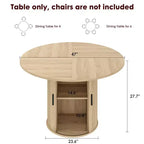 53.2" Carrito de cocina rodante de dos niveles con 4 estantes en la puerta y 3 cajones