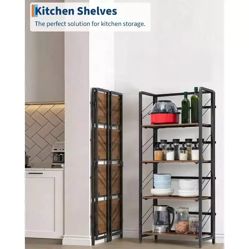 Estantería de esquina de 6 niveles, librería rústica alta de 180 cm para sala de estar, dormitorio y oficina