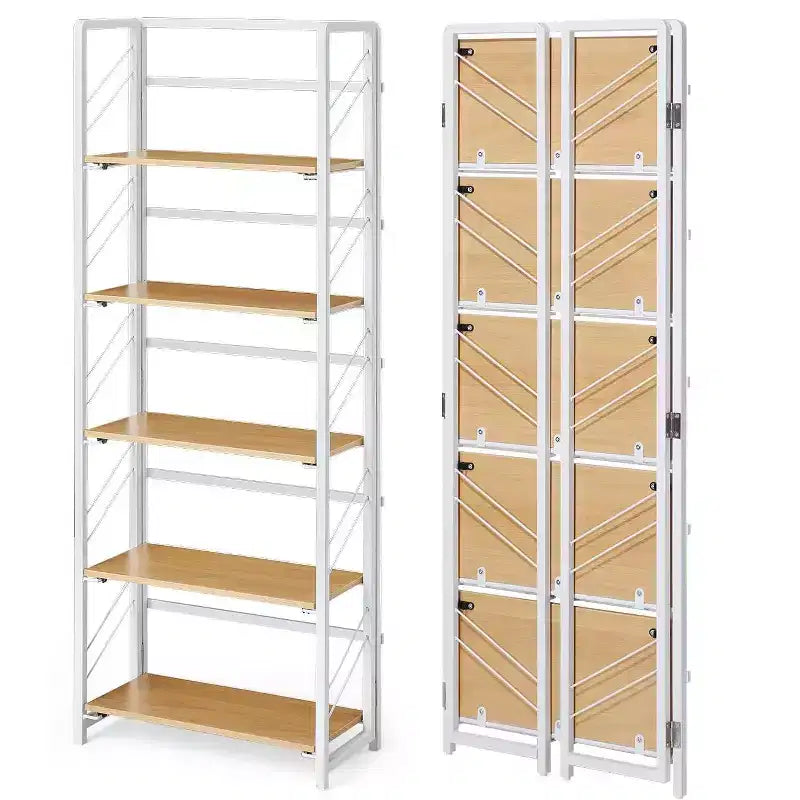 Estantería de esquina de 6 niveles, librería rústica alta de 180 cm para sala de estar, dormitorio y oficina