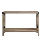 Mesa de entrada Modern Farmhouse Metal-X con estante inferior