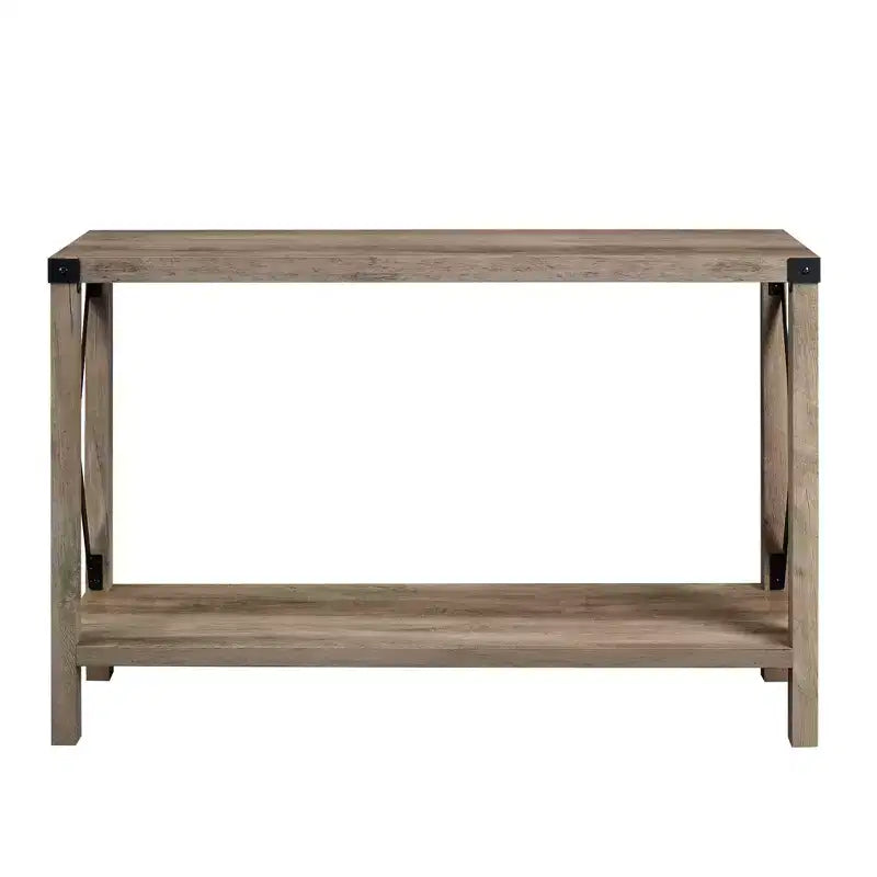 Mesa de entrada Modern Farmhouse Metal-X con estante inferior