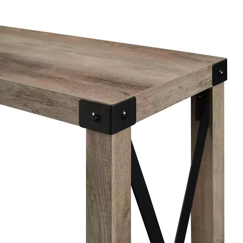 Mesa de entrada Modern Farmhouse Metal-X con estante inferior