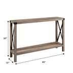 Mesa de entrada Modern Farmhouse Metal-X con estante inferior