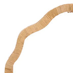 Estante de pared flotante de madera natural, estante de exhibición