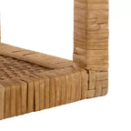 Estante de pared flotante de madera natural, estante de exhibición