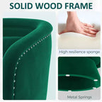Sillón giratorio de acento de mediados de siglo, tapizado en verde, 360, con forma de barril y almohada lumbar