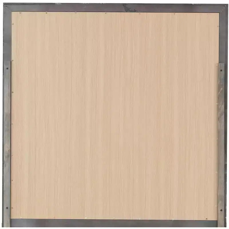 Espejo de cómoda enmarcado cuadrado clásico de 91 x 91 cm