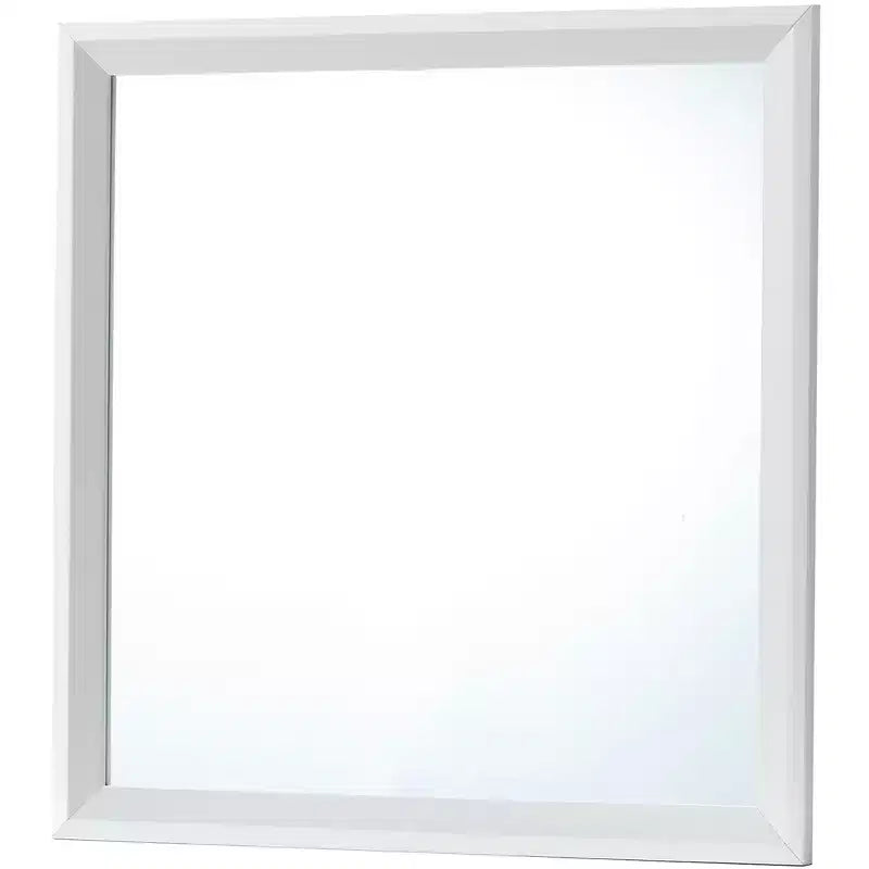 Espejo de cómoda enmarcado cuadrado clásico de 91 x 91 cm