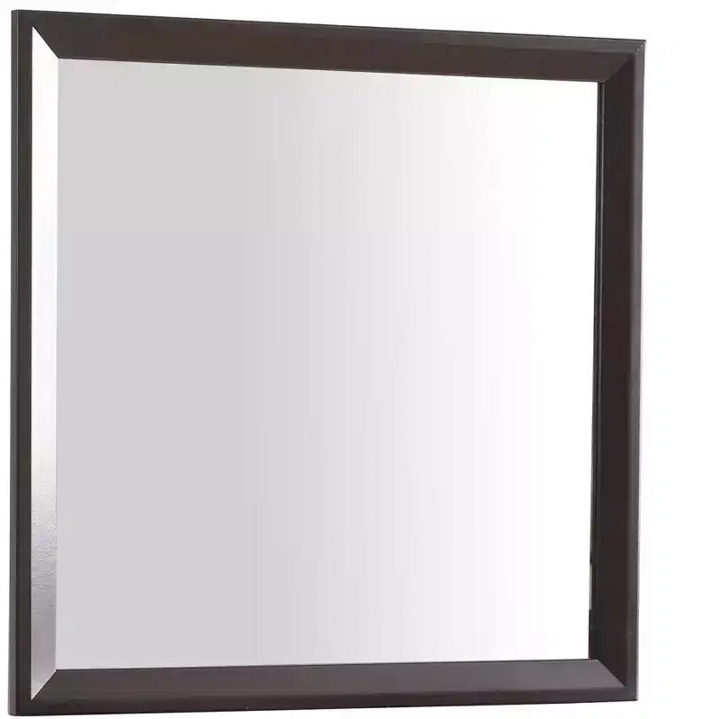 Espejo de cómoda enmarcado cuadrado clásico de 91 x 91 cm