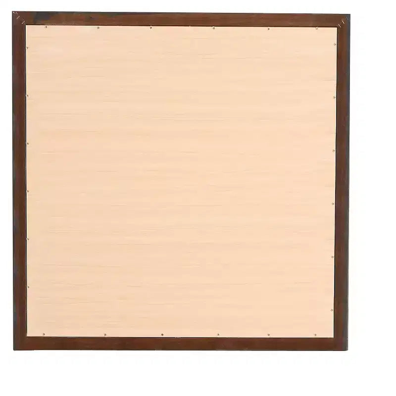 Espejo de cómoda enmarcado cuadrado clásico de 91 x 91 cm