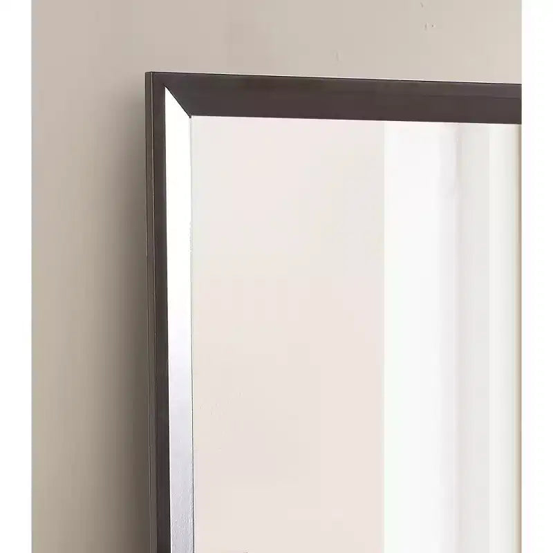 Espejo de cómoda enmarcado cuadrado clásico de 91 x 91 cm