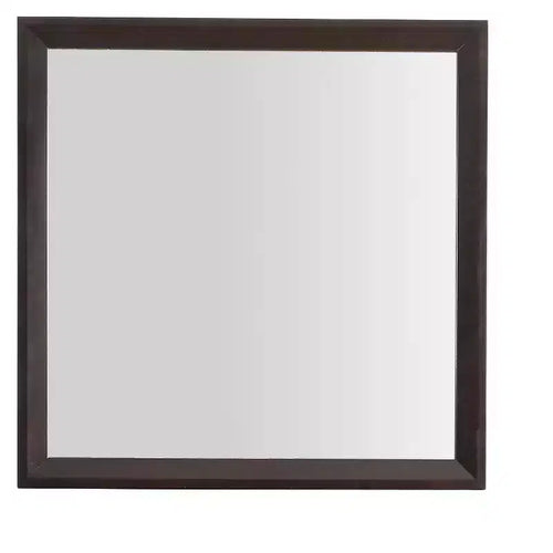 Passion Furniture 36 in. x 36 in. Classic Square Framed Dresser Mirror