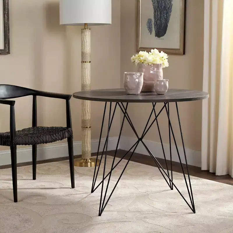 Mesa de comedor moderna, gris oscuro