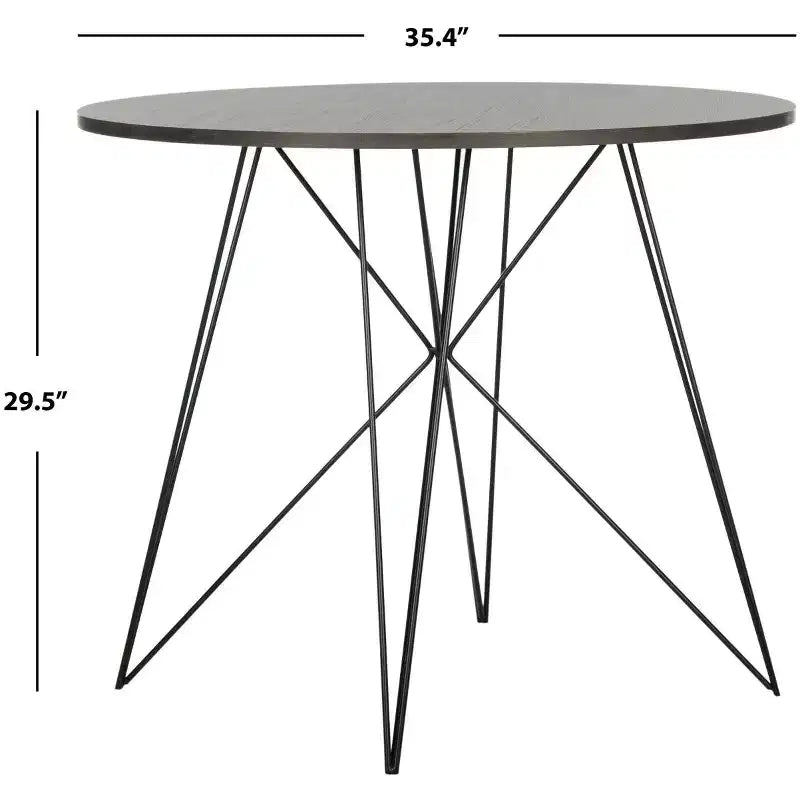 Mesa de comedor moderna, gris oscuro